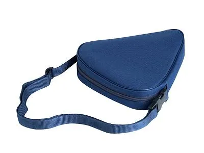 Sitzstock extra kurz faltbar mit Tasche blau