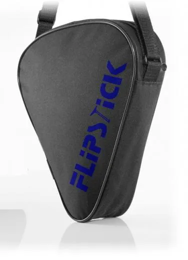 Sitzstock faltbar und verstellbar hell-blau mit Tasche